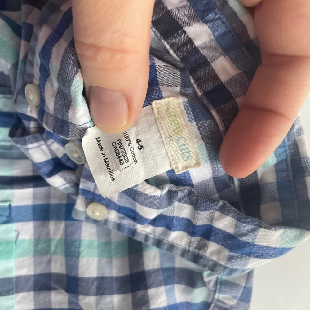 Crewcuts blue plaid